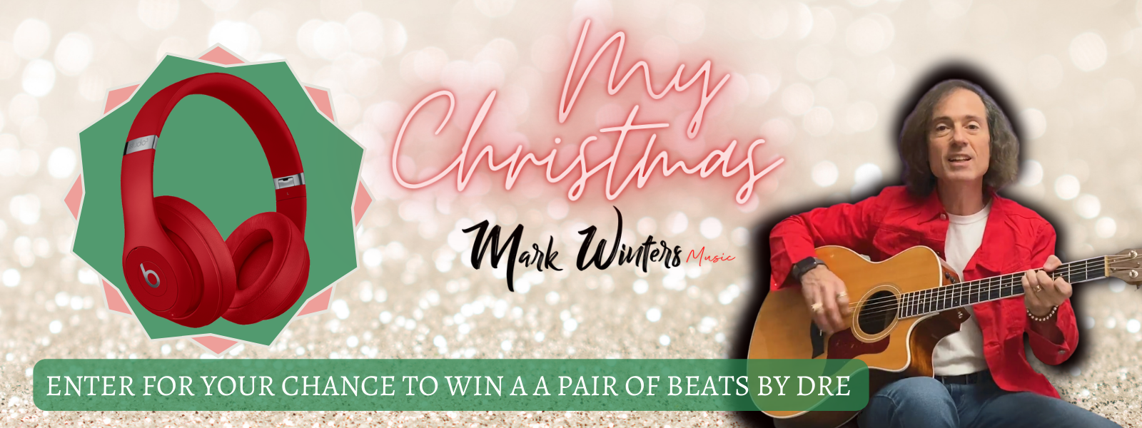 Christmas giveaway: guitarist and red Beats headphones