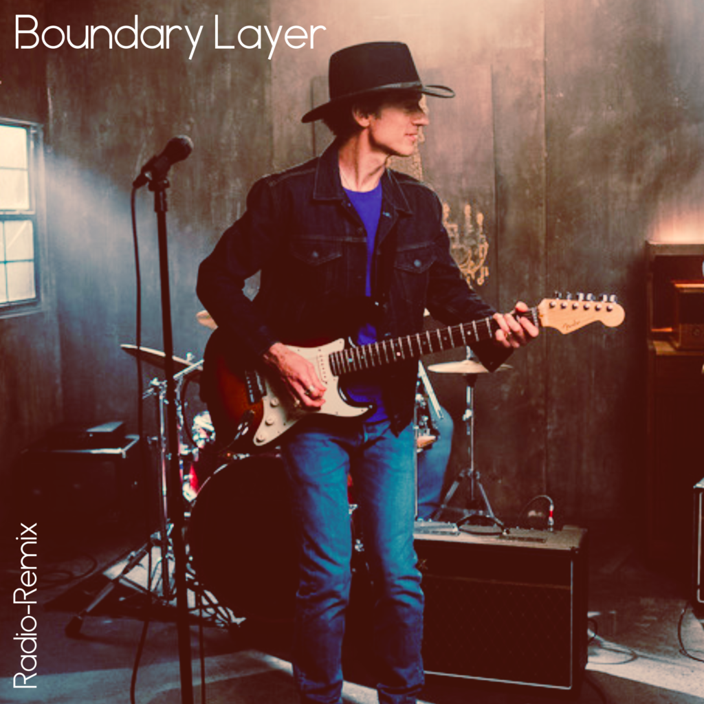 Musician in cowboy hat playing electric guitar