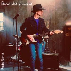 Musician in cowboy hat playing electric guitar