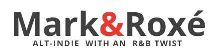 Mark & Roxé band logo and tagline